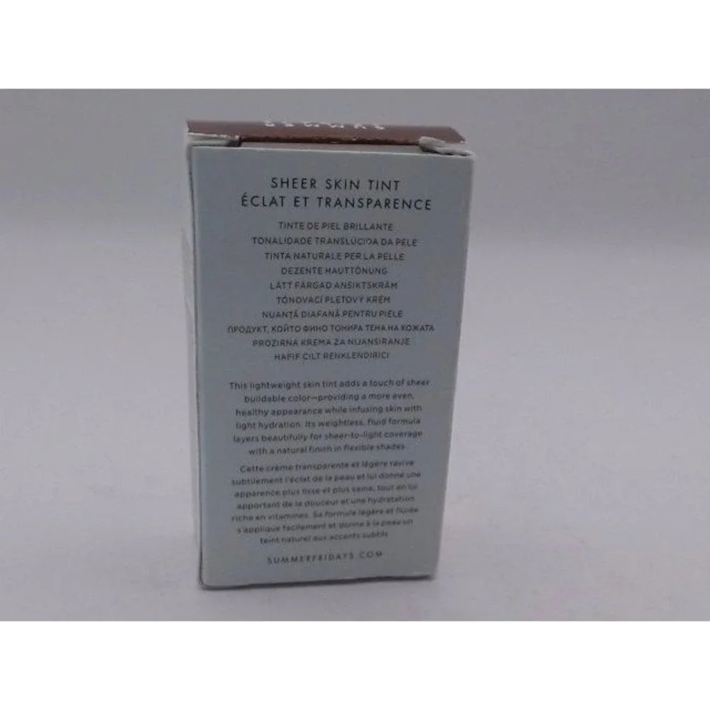 Summer Fridays - Sheer Skin Tint , Shade 9,  1 Fl Oz, BNIB